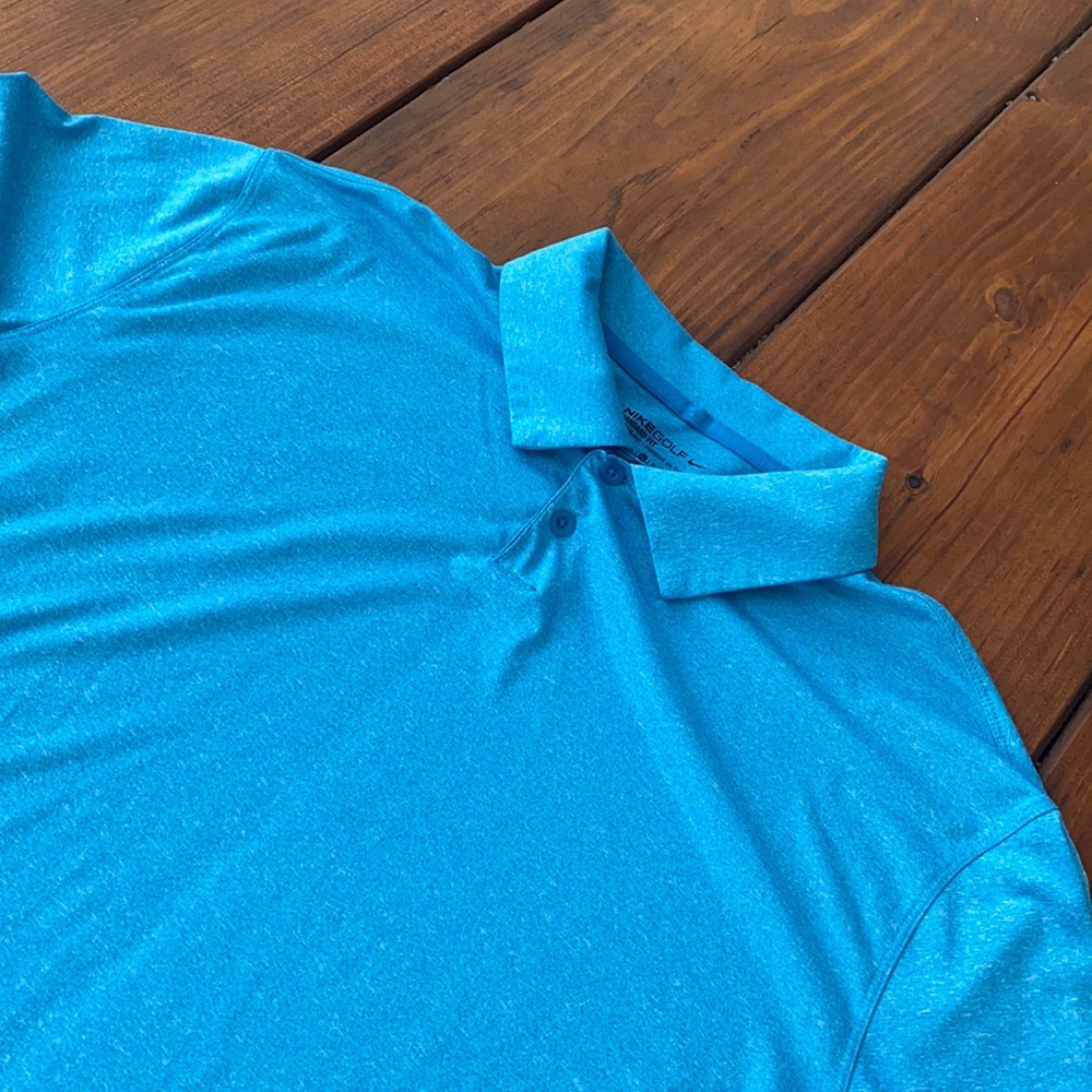 Nike Dri-Fit Golf Polo in Blue Size XL - Picture 1 of 4